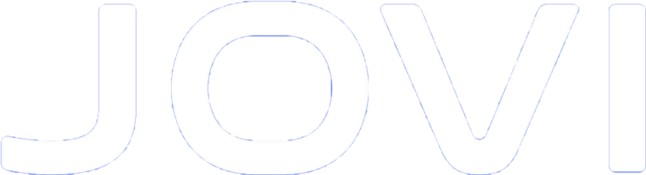 Logo da empresa JOVI em branco